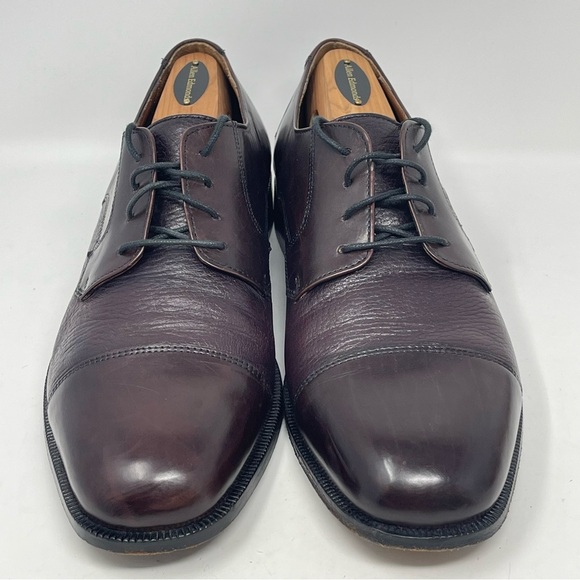 Bostonian Marco Shoes Mens 10 M Burgundy Leather Cap Toe Dress Oxford 27848 main image 13